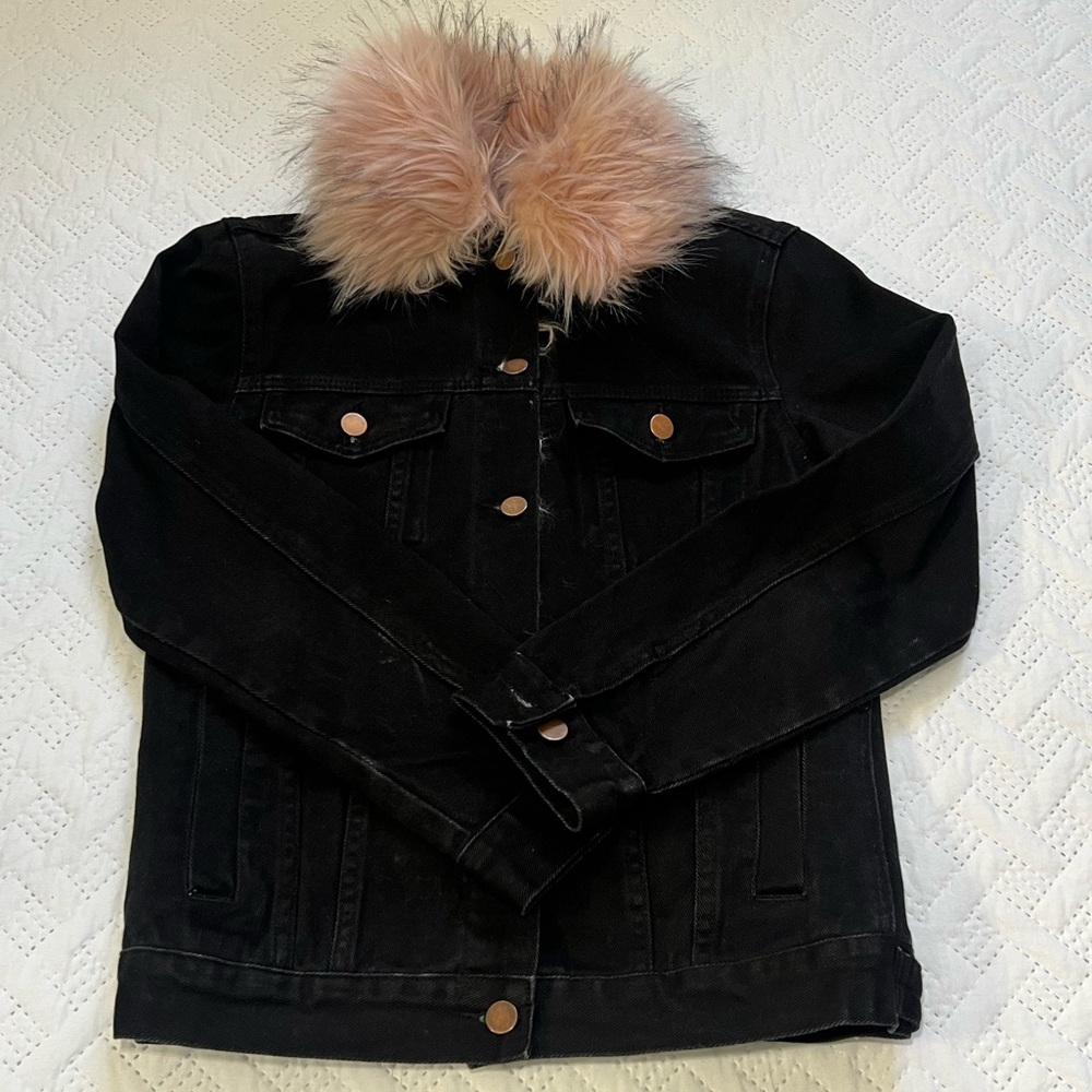 SHACI Shaggy Pink Faux Fur Jacket Size S NWOT - Picture 8 of 12